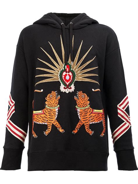 gucci tiger embroidered shirt|gucci tiger hoodie.